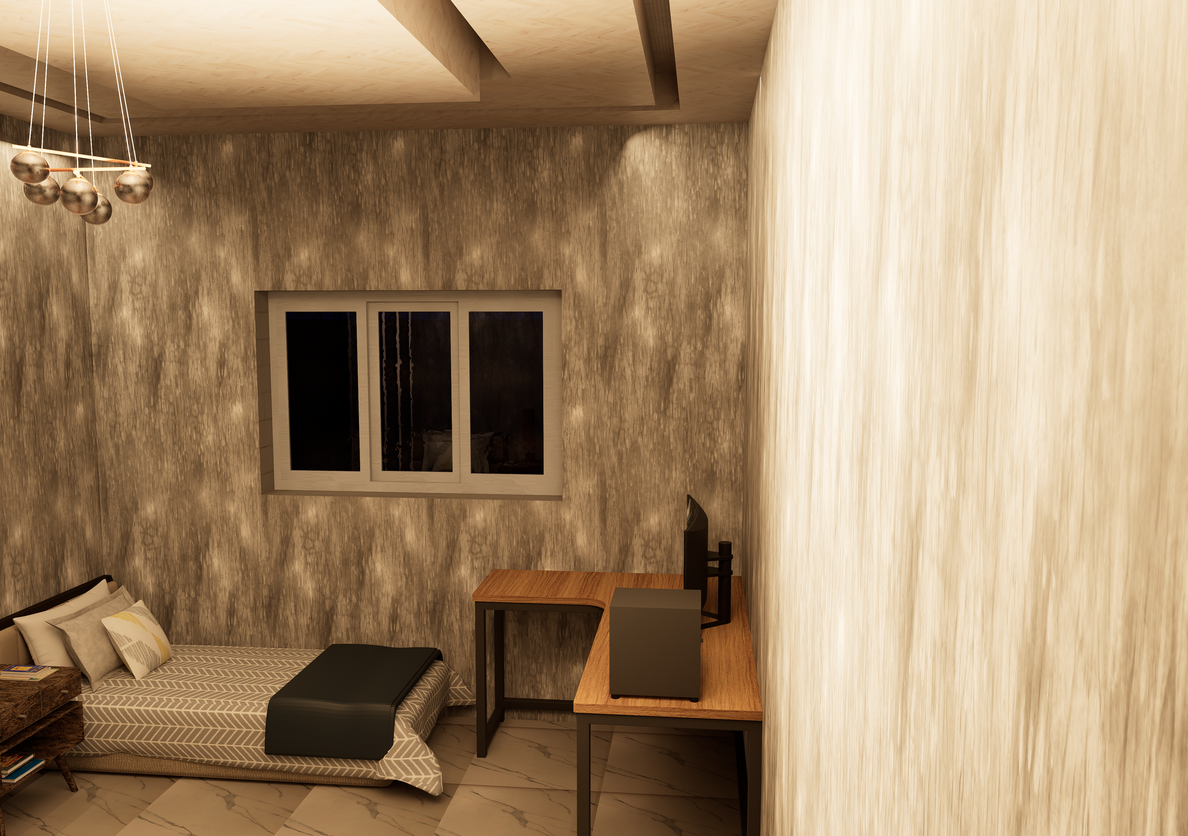 Warm Minimalist Interior Design Scene 6
